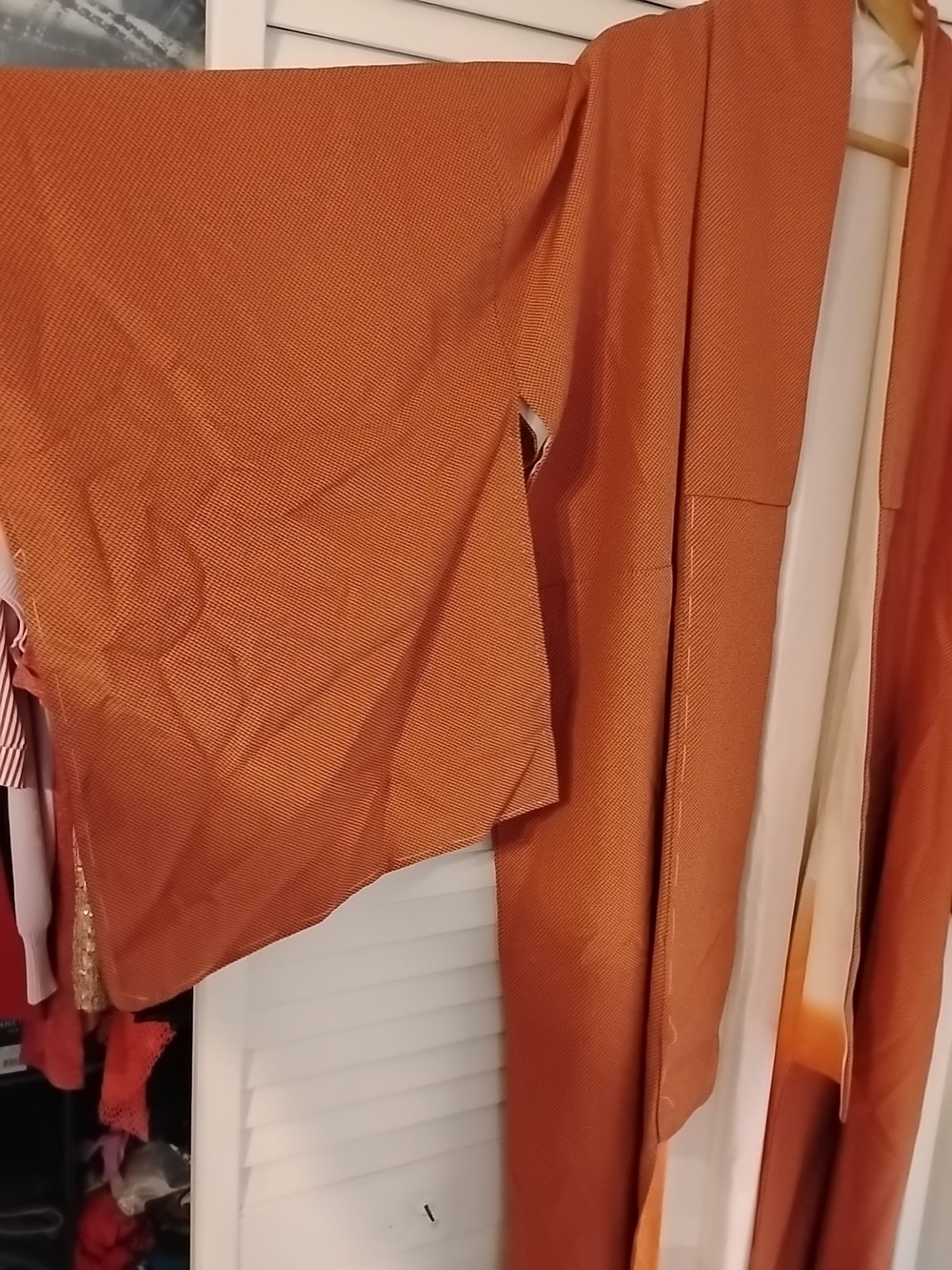Rust Orange Women's Kimono Robe - Picture 2 of 6